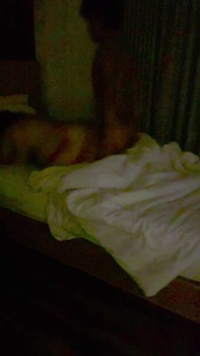 Lying on bed, homemade video features amorous Asian milf with thick
