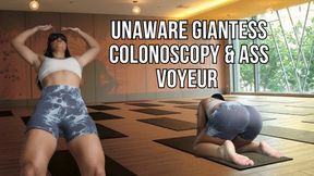 Tiny voyeur colonoscopy and ass exploration | Unaware giantess POV - Lalo Cortez and Vanessa