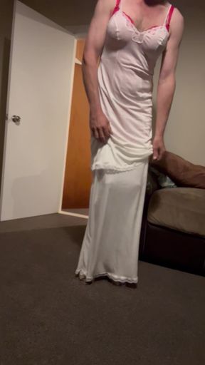 Lingerie strip with sexy new heels