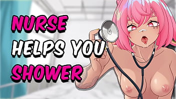 Dirty Nurse Assists in Bathing
