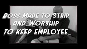 Milf Boss Made to strip and Service to Keep Her Employee