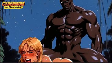 White Married Woman Tastes a Big Black Cock. Cheating Wife BBC. Cartoon Comic Novel Summer Camp