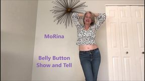 Belly Button Show and Tell - MoRina accidental exposure belly button fetish (mobile vers)