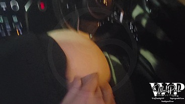 MtF Asian redhead transsexual shemale trap cum dump ImpregnableLexa sucks Daddy Dominant WolfDaddy901 in car at public rest area