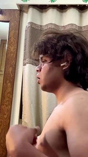 Horny Desi Twink Bitch Loses Control at Home