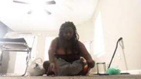 Creepy Teeny loves giant women and loves to see them doing chores around the house 4K smaller