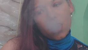Lighting a Marlboro Red with a Match – Elegance and Dominant Attitude