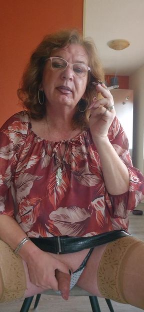 Enjoying my piss while smoking a cigarette   Clip 2