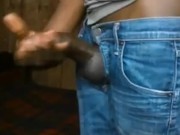 KENYAN CURVED BLACK COCK THICK CUM LOAD