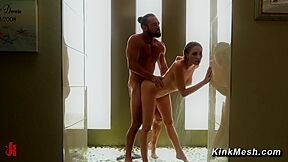 Kenzie Anne And Johnny Castle In Pool Boy Rough Shower Screw
