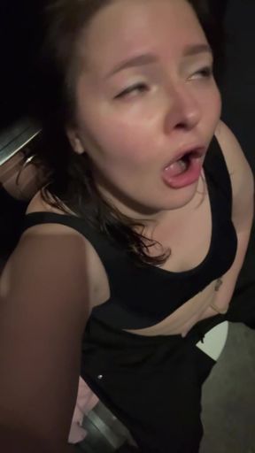 pawg public bathroom masturbation