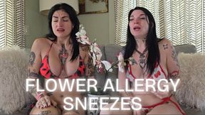 Flower Allergy Sneezes in Bikinis