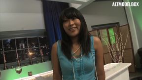 Hot and sexy Asian MILF starts great anal sex in private party and eat cum