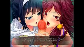 Busty Commander Babes Seduce in Ecchi Anime Game