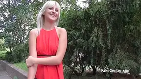Blonde Gal Banging Cock In Public