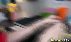 Cock gobbling teen fucked