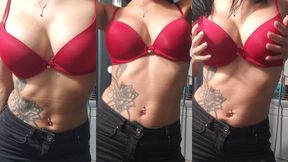 strip-tease partie°1 regarde moi bouger mon corps et me deshabiller pour t ...