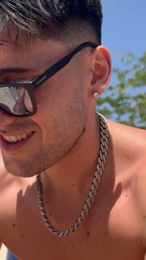 fucking me in the ass an unknown bitch I met in the pool - NuriaMillan &amp; PapiRodriguez   Clip 1