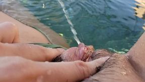 hot yellow piss scenes - car & pool pee play