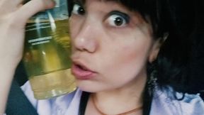 hot yellow piss scenes - car & pool pee play