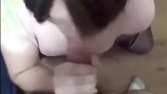 Daddy and Twink Give Amateur Crossdresser a Handjob