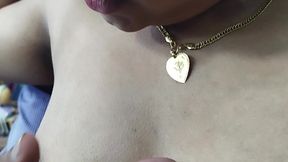Kerala Girl Half Saree Removal and Boobs Suck Hot Romance