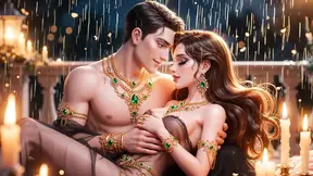 Desi couple gets up close and personal in a steamy make-out session.
