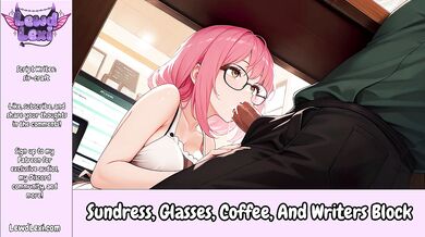 Glasses and a sundress at the coffee shop she blew me under the table with amateur cum swallowing