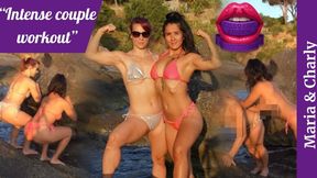 Intense Couple Workout *4k and fully UNCENSORED
