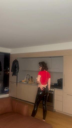Cat woman got hungry