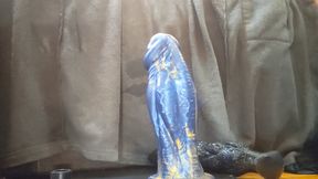 Big blue dildo