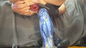 Big blue dildo
