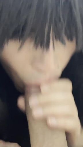 Real Amateur Shemale Sucks My Big Cock