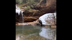 Shy  white pussy pounded In the wilderness