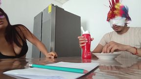 He Puts a Corn in His Pussy Masturbating