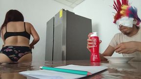 He Puts a Corn in His Pussy Masturbating