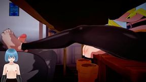 frieren undertable footjob