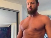 Up close and personal epic solo with gigantic cumshot