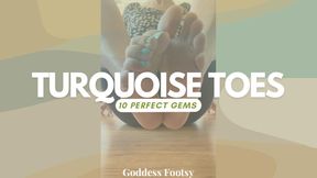 Turquoise Toe Gems