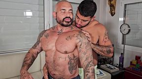 tattooed, muscular and well fucked hard daddy