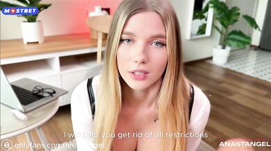 a therapy that's sure to help! a juicy fuck with a boobed, sexy blonde in stockings | Anastangel