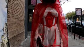 Teaser- Halloween 2021 Sheer Red Riding Hood No Panties