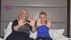 Amazon SeeChelle and Petite Savie hand comparison- Size Comparison, Hand Fetish, Amazon, Body Part Comparison