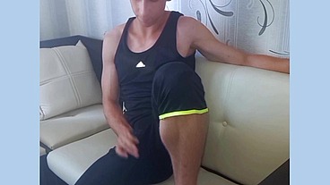 Amazing anal masturbation of one handsome guy