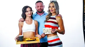 Stepdaughter and her mom celebrate Father's Day by letting him use them during family activities all day