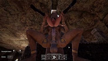 Ada Wong loves riding the huge cock of an awakened statue