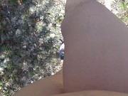 Foot fetish and pissing outdoors  Feet in Calvin Klein slippers POV