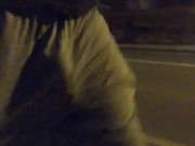 BULGING out of THOSE SHORTS - FREEBALLING ** Early Morning walk to the GYM **