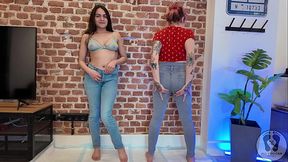 ANA SPEARS AND REBECA ADDAMS ARE PEEING ON JEANS SHOW OFF