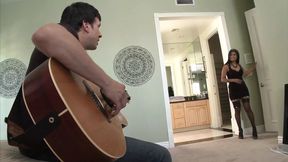 Gabby Quinteros a slutty girlfriend of Latin origins with a bushy pussy loves to be fucked by a big cock